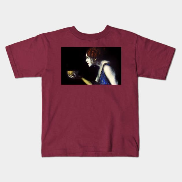 Circe - Franz von Stuck Kids T-Shirt by forgottenbeauty